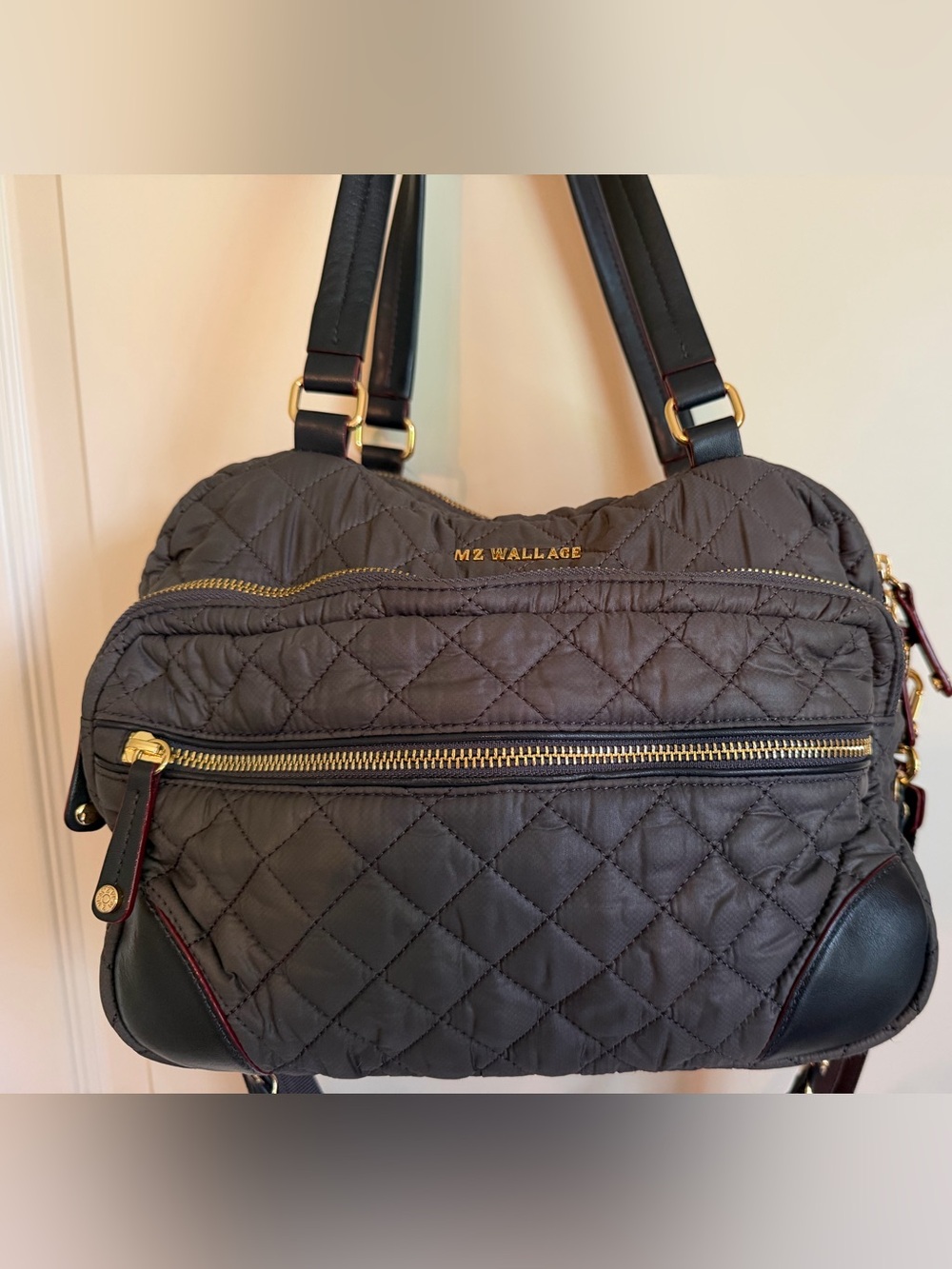 MZ Wallace Crosby Medium Satchel in Magnet